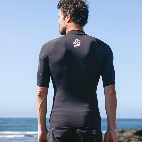 2026 C-Skins Mens NuWave UV Basics Kortærmet Lycravest C-NLYSSMC - Black